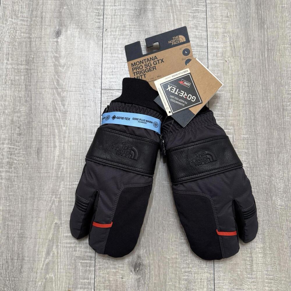 The North Face Montana Pro SG GTX Trigger Mitt Black Ski Snow Size Large - Picture 1 of 5